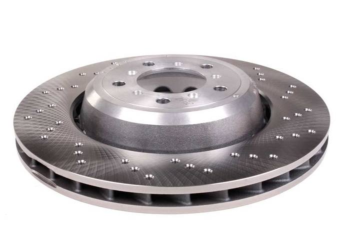 BMW Brake Disc - Rotor Front Passenger Side (360mm) (Cross-Drilled)